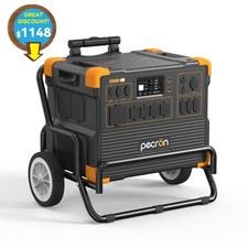 PECRON E3600LFP 3072Wh Portable Power Station Expandable 15.36KWh with Trolley picture