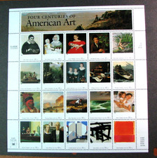 US Stamp Sheet Scott# 3236 American Art  1998 MNH H376 picture