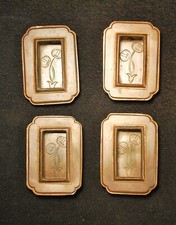 4 VINTAGE C.1920's JAPANESE TANSU DOOR PULLS / Decorative Sliding Hardware / ART picture