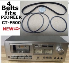 4 PCS BELT KIT (lot of 4) FITS PIONEER CT-F500 (4 NEW BELTS) picture