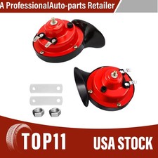 2pcs 300DB 12V Super Snail Air Train Horn For Truck Car Boat Motorcycle picture