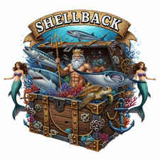 Shellback Crossing The Equator USN US Navy Sailor Gift Prior Service 4