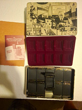 vintage Lighter Collector Display Tin Case w/ 10 Boxes complete set  picture