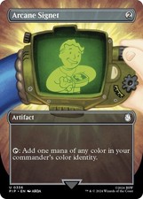 Arcane Signet (Borderless) #356 *Foil* (NM) Universes Beyond: Fallout (PIP) MTG picture