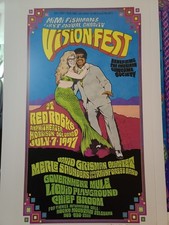 Government Mule David Grisman Concert Poster VISION FEST Phish Red Rocks 1997 picture