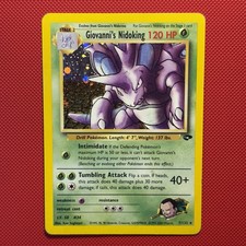 Pokemon Vintage Holo Giovanni's Nidoking 7/132 Gym Challenge Wotc 2000 picture