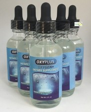 5 OXYPLUS Oxygen + Liquid Drops 2oz Dropper Cell Stabilized Oxygen Energy Health picture
