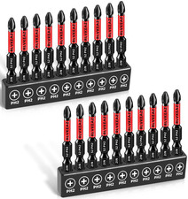 20-PCS Phillips Bits #2 Impact, Magnetic 2'' Phillips Head Drill & Screwdriver B picture