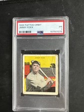 1933 Jimmy Foxx Orbits Tattoo PSA 1 A’s Baseball picture