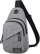 Bolso Bandolera Cruzado Versátil y Ligero con Conector para Auriculares Bolsillo picture