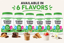 Organic Vegan Protein Powder, Vanilla Bean, 21g Protein, 2.03 lb picture