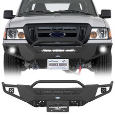Offroad Steel Front Bumper w/ Winch Plate & Skid Plate For 1998-2011 Ford Ranger picture