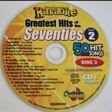 CHARTBUSTER SEVENTIES HITS KARAOKE CDG DISC MUSIC CD 5036-03 1970s oldies rock picture