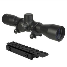 Compact 4x32 Scope + Rail Mount Adapter fits Mossberg 702 Plinkster .22 Rifle picture