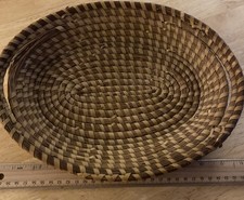 Vintage Gullah Sweet grass Oval Basket picture