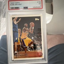Topps 1996-97 Topps Kobe Bryant Los Angeles Lakers #138 Rookie PSA 3 picture
