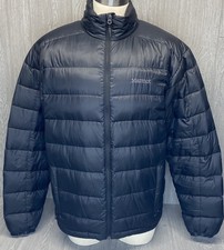 Marmot Mens Black 800 Goose Down Fill Puffer Jacket Black Full Zip Size XL picture