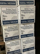Ambitex NLG400 Nitrile Large Disposable Gloves Box - 100 Pieces better touch picture