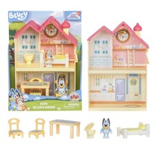 NIB New Bluey Mini Home Playset - Compact House Playset with Carry Handle picture