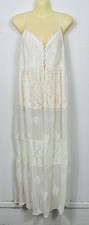 NWT Anthropologie x Let Me Be Handmade Lace Cami Duster Layer White Medium picture