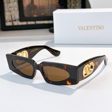 Valentino VG0001S Cat Eye Sunglasses Havana Brown Lens 53-17-140 With New Case picture