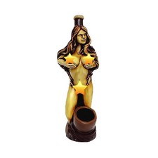 Boob Squeeze Girl Smoking Hand Pipe / Pipe / Smoke / Handcraft picture