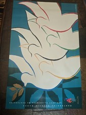 Centennial Olympic Games Atlanta 1996 Official Poster Dives Olive Branch Mint picture