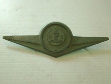 Vintage CMC Checker Metal Grille Emblem Ornament nameplate Script trim picture