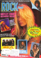 Rockbeat Magazine January 1992 Motley Crue Van Halen picture