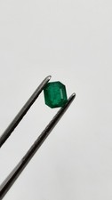 Natural Colombian Emerald 0.85 Ct Octagon Muzo Cunas Cedar Oil Fine Gemstone picture