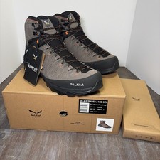 New Salewa MS Alp Trainer 2 Mid GTX M 61382-7512 Walnut/Orange Us Mens 12 Vibram picture