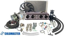 Universal Underdash A/C Kit 404 12V | Chrome Finish Evaporator - PK-8 Serpentine picture