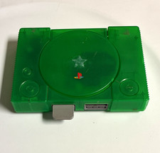 Sony PlayStation 1 PS1 Console SCPH-1001 Transparent Green Shell NTSC-U/C picture
