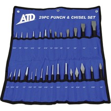 29Pc Punch & Chisel Set 729 ATD Steel Alloy Punch & Chisels picture
