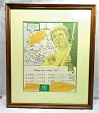 VTG Arnold Palmer & F Zoeller Signed 1979 Augusta  Masters golf Memorabilia V25S picture