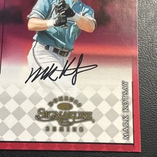 Mark Kotsay florida Marlins Autograph 1998 Donruss Signature Baseball  Cb8 picture