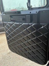 Freightliner Classic/FLD Door Panels Set of 2 Black Vinyl  (1993-2008) picture