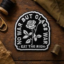 No War Patch, Eat The Rich, Democratic Socialism, Leftist Marxist picture