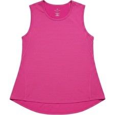 Athleta Chi Tank Top Pink Striped High Low Hem Sleeveless Yoga Gym Mens Small picture