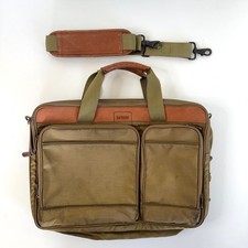 Ballistic Nylon HARTMANN Carry On Messenger Laptop  Bag Leather Trim Expandable picture