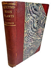 Antique Ornate Victorian Book 1896 Charles Darwin Insectivorous Plants Leather picture