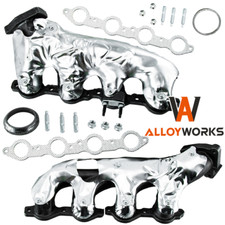 L+R Set Exhaust Manifold For 99-2013 Chevy Silverado GMC Sierra Tahoe 1500 2500 picture