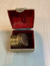 Vintage Wedding Arras De Boda Coin Set of Chest, Key & 12 Unity Coins picture