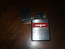 Vintage American President Lines Vulcan Lighter with Enamel Liner Flag VGC Rare picture