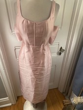 ALFRED SUNG PINK   FORMAL GOWN-OPEN BACK WITH LARGE BOW-SIZE4-NWOT-SPECIAL SALE picture