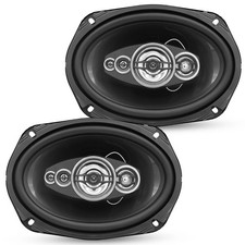 5Core 6x9 Car Speaker Audio Pair  800W 4Ohm 2 Way Coaxial Speaker w Tweeter picture