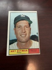 1961 Topps #510 Art Ditmar. EX(oc) picture