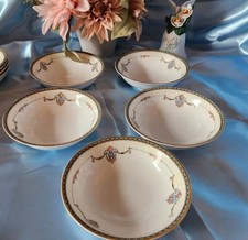 Beautiful Rare Antique Noritake LAUREATE Cereal or All Purpose Bowls Set Of 5 picture