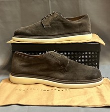 New FRATELLI ROSSETTI Men’s Avignone Suede Derby Shoes in Dark Brown - US 12 picture