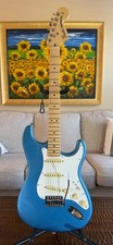 Fender American Stratocaster Guitar Faded Lake Placid Blue 2022 - Gloss picture